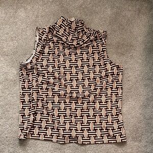 Express Geometric Patterned Sleeveless Top